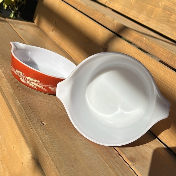 1L & 500ml Vintage Autumn Harvest Wheat Pyrex - Picture 5 of 10